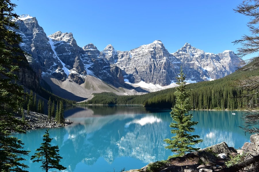 View of Moraine Lake from the Rockpile.